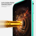 For Samsung Galaxy A54 5G Magnetic Case 360 Front+Back double-sided 9H Tempered Glass Case For Samsung Galaxy A54 5G Camera Lens Protective Metal Bumper Case. 