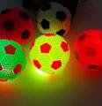 Squeaking Ball Pet Buddy With Led Lights - 6 Pack Assorted Flashing Led Balls. 
