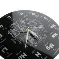 BEERIS Periodic Table of Elements Wall Art Chemical Symbols Wall Clock Educational ElementaL Display Classroom Clock Teacher's Gift Black. 