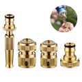 Brass Hose Fittings, 4-Piece. 