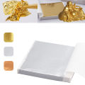 100 Pcs Gold Leaf Sheets Foil Paper for Arts Slime DIY Gilding Nails Art Craft. 