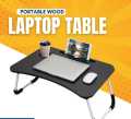 Portable Wooden Laptop Table for Bed – Foldable Computer Desk with Adjustable Legs – Multipurpose Table for Study, Work, Gaming, Eating & Home Use – Lightweight, Sturdy & Space-Saving Design for Kids & Adults. 