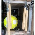 NATURAL WOODEN NUNCHAKU WITH BALL BEARING CHAIN BY BEYNAAM ONLINE STORE. 
