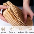 50 PCS Air Fryer Disposable Paper Liner- 6.3", Non-Stick Air Fryer Liners, Air Fryer Accessories, Baking Paper for 3 Qt-5Qt Air Fryer, Food Grade Parchment Paper for Microwave, Oven, Steamer. 