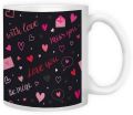 Pack of 2 : Love Printed Customized Mug and Keychain. 