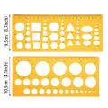 12 Pieces French Curve and Template Ruler Set Drawing Template Tool Circle Templates for Personal Drawing and Drafting. 