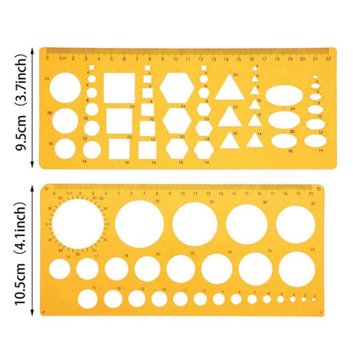 12 Pieces French Curve and Template Ruler Set Drawing Template Tool Circle Templates for Personal Drawing and Drafting