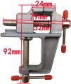 DIY Table Vice Miniature Vise Small Hobby Clamp On Bench Vice Tool Drill Clamp Aluminum Alloy Small Mini Table Clamp Vice Hobby Work 30MM | SkyScraper| SkyScraper Store. 