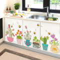 Creative Furniture Refurbishment Sticker Wardrobe Kitchen Cabinet Cabinet Door Waterproof PVC Wall Sticker Decorative Wallpaper Self-Adhesive. 