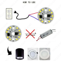 10PCS 5W LED Bulb Lamp Capacitor Chip With Wires White DOB AC 220V. 