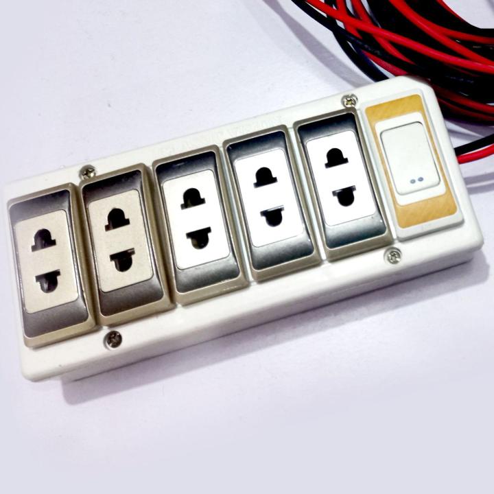 Best quality Electric Extension Box | Multipurpose Electric Extension Box with wire, 5 sockets and 1 switch