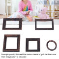 Miniature Picture Frame, 5pcs Exquisite Mini Photo Frame for Dollhouse. 