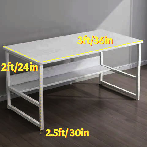 Computer Table : Study Table : Office Table : Laptop Table : Writing Table and Gaming Table with Modern K-Shape Design and Metal Powder Coating