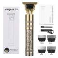 Professional Vintage T9 Hair Trimmer for Men – Rechargeable, Adjustable Blade Clipper & Shaver, Precise Close Cut Trimming Machine – Cordless & Retro Oil Head Design. 