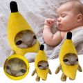 Anime Pillow Dolls Banana Cat Doll Banana Cat Plush Toy Stuffed Doll Plush Happy Cat Stuffed Toy Happy Cat Sad Crying Banana Cat Animals Toy Toy for Little Kids. 
