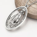 20pcs Tibetan Style Alloy Pendants Miraculous Medal The Blessed Virgin Mary Metal Charms for DIY Bracelet Necklace. 