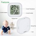 PAIRIER Room Thermometer Indoor,Mini Digital Thermometer Room Temperature Monitor,Temperature Humidity Meter Gauge (Random Color). 