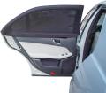 Pack of 4 Universal Compatible Car Side Window Sun Shade (Black). 
