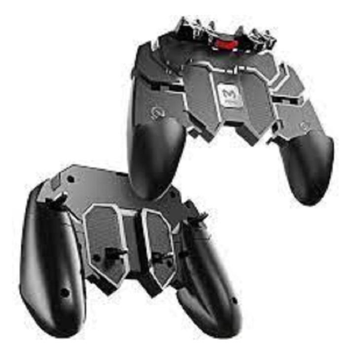Portable AK66 PubG Mobile GamePad Controller Trigger | R11 Tigger | 6 Button Controller | Mobile Trigger | Trigger for Mobile Games | Controller For Shooting Games | 6 in 1 | High Quality | Black