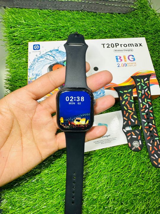 T20 Pro Max Watch Series 9 Latest Smartwatch Sport Music Bluetooth Call Wireless Charging Smart Watch for Men Women