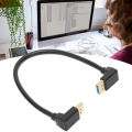 90 Degree Angled Displayport, DP 1.4 Displayport 1.4 Cable for LCD. 