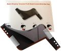 Beard Shaping Tool Template. Beard Shaper Tool Plus Comb for line up & Edging, Men's Facial Hair Hairline Perfect Symmetric Lines and Trim with Beard Trimmer Hair Clipper or Razor.. 