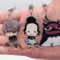 Anime Black Clover Keychain Asta Yami Luck Voltia Cartoon Accessories Key Chain Backpack Pendant Cartoon Prop Badge. 