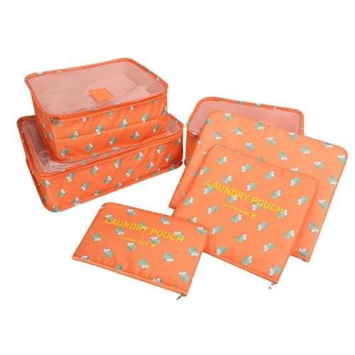 Original & Imported 6 pcs Travel Storage Bag Set Luggage Divider Container Travel Suitcase Organizer Clothes Pouch Storage Case