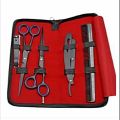 Professional Hair Cutting Kit \Hairdressing Fancy Scissor Set Professional Complete Kit for Barbers\Black Scissors Set For Hair Cutting / Premium Quality Stainless Steel Scissors Set For Hair Cutting. 