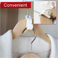 6/12/2450 Pcs Mini Clothes Hanger Connector Hooks Cascading Plastic Wardrobe Organizer Holder Space Saving Closet Connector Rack. 