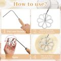 Mould with Handle Rose Flower Cookies Tool Cast Mould Set for Kitchen Baking. 