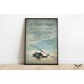 Helicopter Pilot Prayer Wall Art -  Helicopter Frames. 