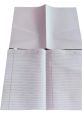 Pack of 24 Four Line English Loose Answer Sheets - Assignment Pages Legal Size - White. 