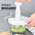 1.5L Hand chopper Manual Food Push Chopper, Speedy Chopper with Curved Stainless Steel Blades, Handheld Vegetable Chopper/Mincer/Mixer/Blender to Chop Fruits Onions/Nuts/Ginger/Herbs/Garlics. 
