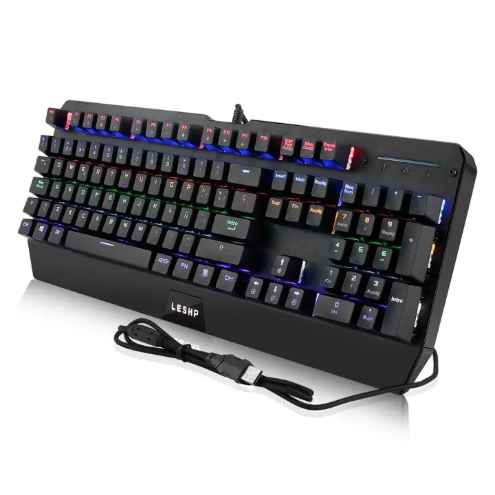 Keyboard%20Mechanical%20Gaming%20LEHP%20USB%20Gaming%20Keyboard%20AZERTY%20with%20105%20Keys%20LED%20RGB%20for%20Players,%20Dactylo,%20etc%20-%20Image%202