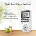 2 x NOVKIT Digital Security Timer Plug Socket Programmable Switch Timer with 10 ON-Off Programs and Random Mode for Home and Indoor (230V, 13A, 2900W). 