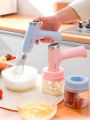 3 In 1 USB Electric Egg Beater Garlic Meat Grinder Food Blender Electric Chopper Hand Mixer Egg Beater Chopper Electric Whisk Mixer Coffee Milk Cream Beater. 