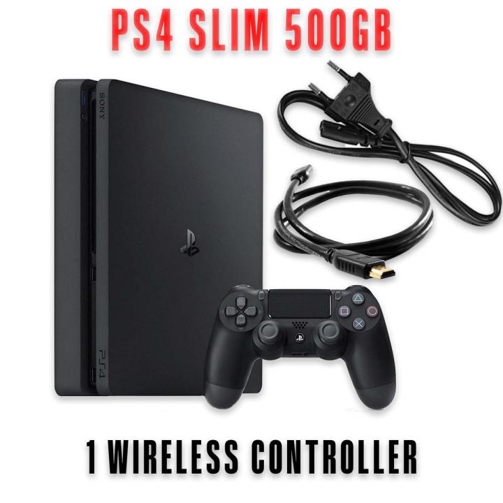 Sony PS4 Slim Online playstation 4 Edition with One Wireless Controller 500GB - Refubished - ps4 - Fortnite and Call of duty warzone installed