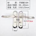 New stainless steel bathroom door lock bathroom thickened door handle bathroom universal door lock without key anti-rust. 