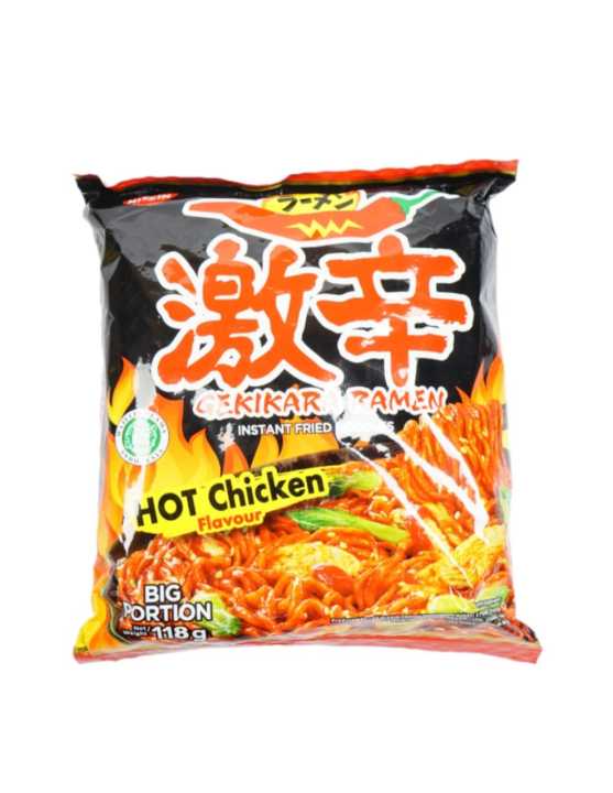 Nissin Hot Chicken Flavour Ramen Noodles Made in Japan 118 gram