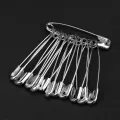 Silver Safety Pins Stainless Steel Needles Multipurpose Safety Pins Medium. 