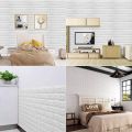 3D Wall Panels, Self Adhesive Wall Tiles,3D DIY Tile Brick Wall Stickers Waterproof,Masonry Effect,Home Decoration,Wallpaper Foam Panel,for Living,Room,Home,Office. 