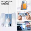 For Magsafe Transparent Wireless Charger Case For iPhone 15 Pro Max Magnetic Case Clear Cover. 