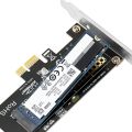 M2 NVME Riser Card M2 NVME to Pcie X1 Riser Card M2 Solid State Drive Expansion Card Driver-Free for WIN10. 