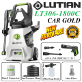 LUTIAN - LT306-1800C -  140 BAR HIGH CAR PRESSURE WASHER - 1800 WATTS -AUTO START - SELF PRIMING - PORTABLE- 2 IN 1 GUN ( LONG & SHORT). 
