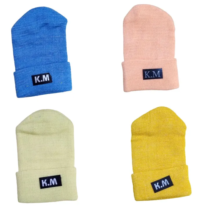 3%20Pcs%20-%20-%20Kids%20Mix%20Color%20&%20Design%20Cap%20(%200%20Month%20To%2024%20Month%20)%20Head%20Caps%20hat%20For%20Baby%20Girls%20Boys%20Newborn%20Babies%20Woolen%20Winter%20and%20Cotton%20Wool%20Summer%20Multicolor%20New%20Born%20Hats%20(%200%20Month%20To%201%20-%202%20Years%20)%20Warm%20Beanie%20Knitted%20Caps%20Beanies%20-%20Image%202