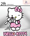 Hello Kitty Cutout in Thermocol Standee For Hello Kitty THEME BASED BIRTHDAY DECORATION.. 