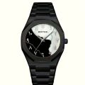 Arabic Dial Watch Black Aura Steel watch. 