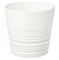 IKEA MUSKOT Plant pot, white 12 cm. 