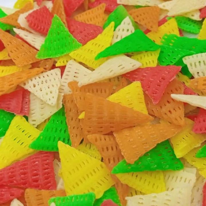 Al-barkat Foods 3D Fryums Best Mix Fryums Ready-to-Fry Papad Snacks Food pappad Pack of 100 Grams